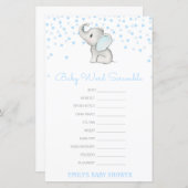 編集可能ベビーのWordスクランブル(応答あり) (正面/裏面)