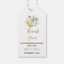 編集可能ベビーは醸造赤ちゃんシャワーありがとうラベル