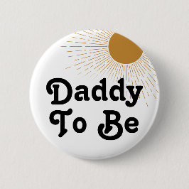 編集可能ベビーシャワーダディ 缶バッジ