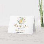 編集可能ベビーシャワー折り畳みサンキューカード カード (正面)