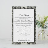 編集可能ベビーツイントリビアベビーシャワーと回答 (スタンド正面)