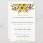 編集可能ベビーツイントリビアベビーシャワーと回答 (正面/裏面)