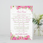 編集可能ベビーツイントリビアベビーシャワーと回答 (スタンド正面)