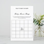 編集可能ベビービンゴベビーシャワーゲーム印刷 (スタンド正面)