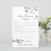 編集可能ベビー予測およびアドバイスベビーシャワー (スタンド正面)