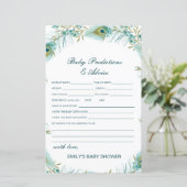 編集可能ベビー予測およびアドバイスベビーシャワー (スタンド正面)