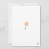 編集可能ベビー男女兼用シャワー招待状 招待状 (裏面)