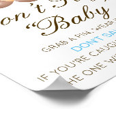 編集可能ベビー記号を言わない、ピンポスターを取り込む ポスター (角)