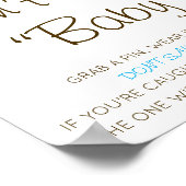 編集可能ベビー記号を言わない、ピンポスターを取り込む ポスター (角)