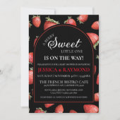 編集可能ベリースイートベビーシャワー 招待状 (正面)