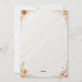 編集可能ベーカリーグランド開口部招待状 シーズンカード (裏面)