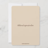 編集可能ベージュエンジェルススターズお祝いオブライフ 招待状 (裏面)