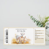 編集可能ペッティングZOOギフト証明書 招待状 (スタンド正面)