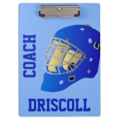 編集可能ホッケーコーチクリップボード クリップボード (正面)