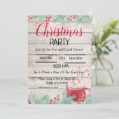 編集可能ホットココア、クリスマスパーティー 招待状 (スタンド正面)