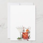 編集可能ホリデークリスマスカクテルパーティー 招待状 (裏面)