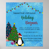 編集可能ホリデーバザールポスター ポスター (正面)