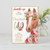 編集可能ホース招待状 招待状 (スタンド正面)