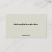 編集可能ホームステージング 名刺 (裏面)