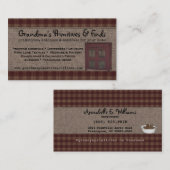 編集可能ホームズプンカントリースタイル名刺 名刺 (正面/裏面)