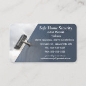 編集可能ホームセキュリティ 名刺 (正面)