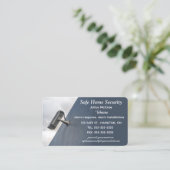 編集可能ホームセキュリティ 名刺 (スタンド正面)