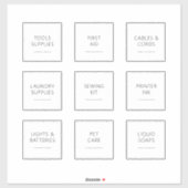 編集可能ホームEssentials 3インチラベルセット シール (シート)