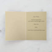 編集可能ボタニカル中国ディアンソグリーティング カード (内部)