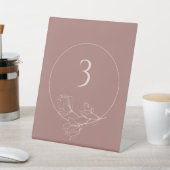 編集可能ボヘミ結婚アンフローラのテーブル番号 台座サイン (インサイチュ)