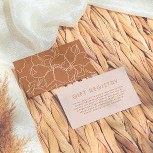 編集可能ボホカラーズブランチ&バブリーブライダルシャワー エンクロージャーカード