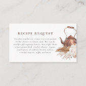 編集可能ボホパンパステラコッタブライダルシャワー エンクロージャーカード (正面)