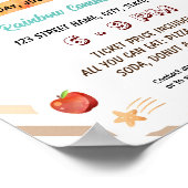 編集可能ボホレインボースクールテンプレート ポスター (角)