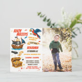 編集可能ボーイズガールズトレジャー狩りテーマ 招待状 (スタンド正面)