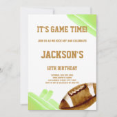 編集可能ボーイズゲームデイパーティー招待状 招待状 (正面)