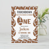 編集可能ボーイズスポーツパーティーカードクラシック付きボール 招待状 (スタンド正面)