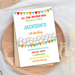 編集可能ボーイズスポーツパーティー招待状forリトルスラグ 招待状