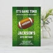 編集可能ボーイズ屋外スポーツパーティー招待状 招待状 (スタンド正面)