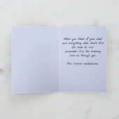 編集可能ボートオンザウォーター悔やみや弔慰 カード (内部)