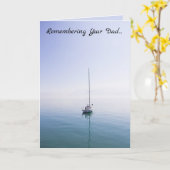 編集可能ボートオンザウォーター悔やみや弔慰 カード (黄色い花)