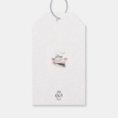 編集可能ボート航海の誕生日メッセージカード – 少女 ギフトタグ (裏面)