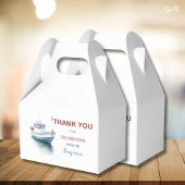 編集可能ボート誕生日切り妻ボックス/ Faver Box - Boy フェイバーボックス