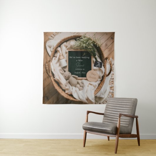 編集可能ボーホニュートラル妊娠告知 タペストリー (インサイチュ)