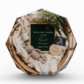 編集可能ボーホニュートラル妊娠告知 フォトブロック (正面)