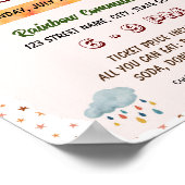 編集可能ボーホレインボー新学期フライヤー ポスター (角)