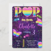 編集可能ポップ・アートのit誕生日招待状 招待状 (正面)