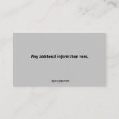 編集可能ポルタポテレンタル 名刺 (裏面)