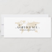 編集可能ポルトボーディングパス飛行機チケット 招待状 (裏面)