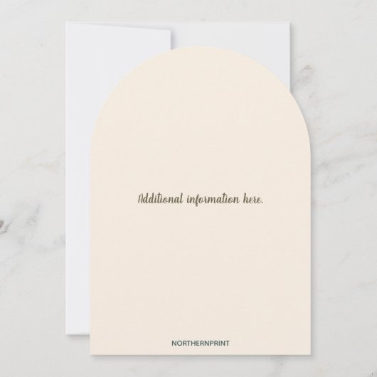 編集可能マウスとベリーのクリスマスパーティー 招待状 (裏面)