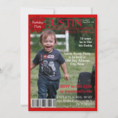 編集可能マガジンカバーパーティの招待状 招待状 (正面)