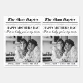 編集可能マザーズ日新聞フラワーブーケ ラッピングペーパーシート (正面3)